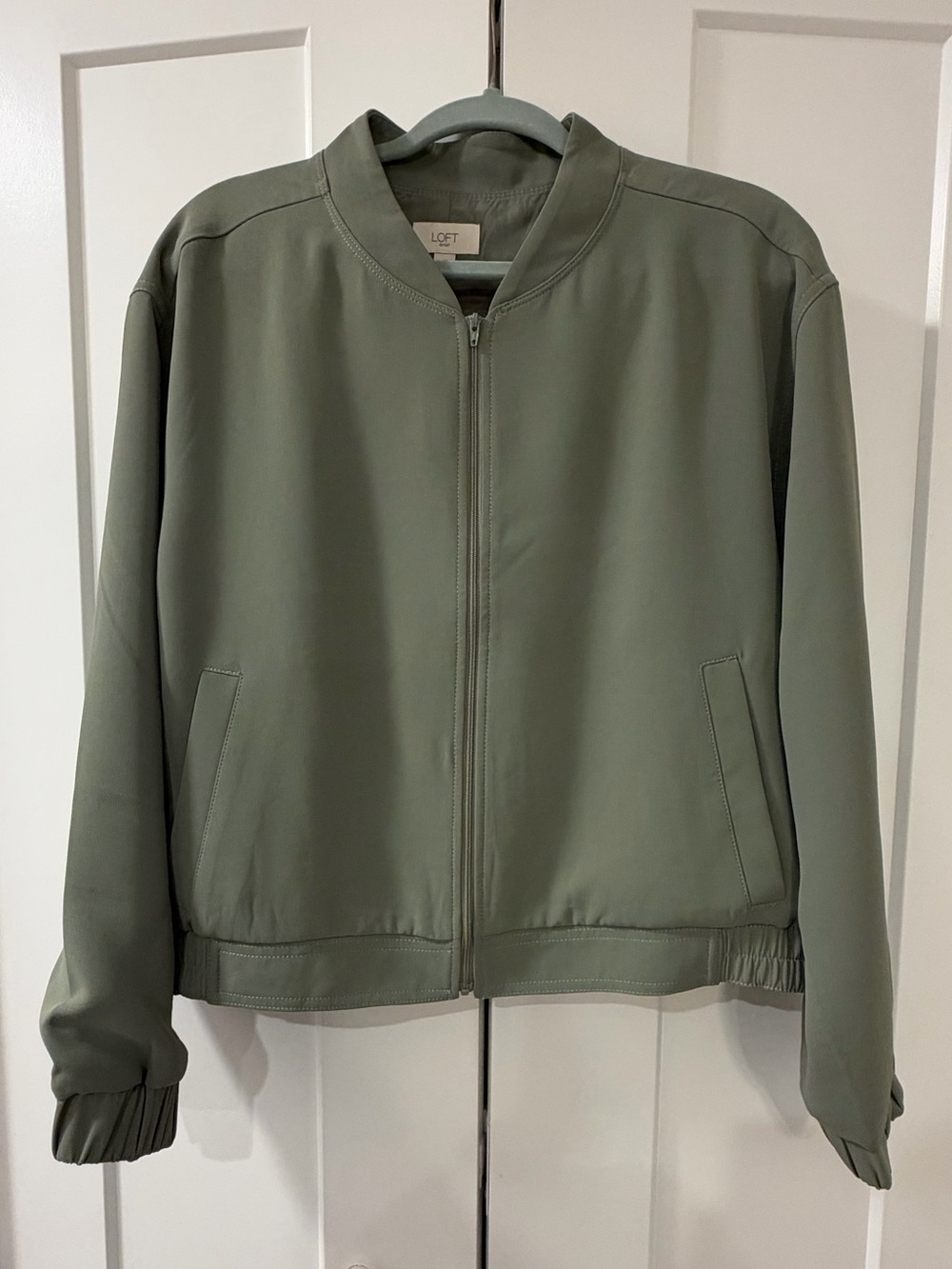 LOFT Sage Green Women’s Bomber Jacket